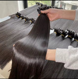Extensiones de pelo premium grado 16A 28 pulgadas vírgenes