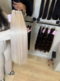 Cabello Rubio blanco perlado
